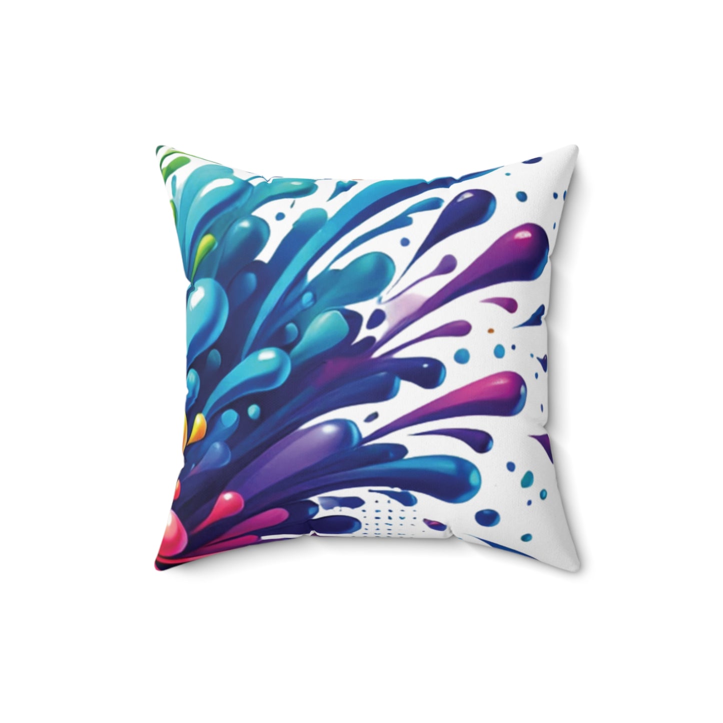 Color Splash - Spun Polyester Square Pillow