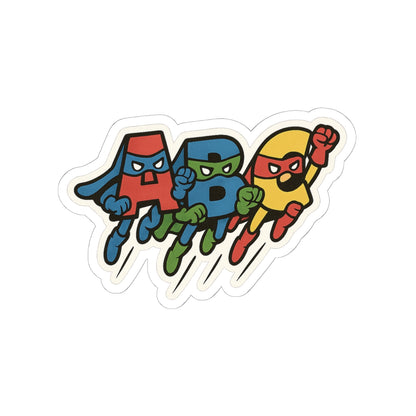 ABC Superheroes - Kiss-Cut Sticker