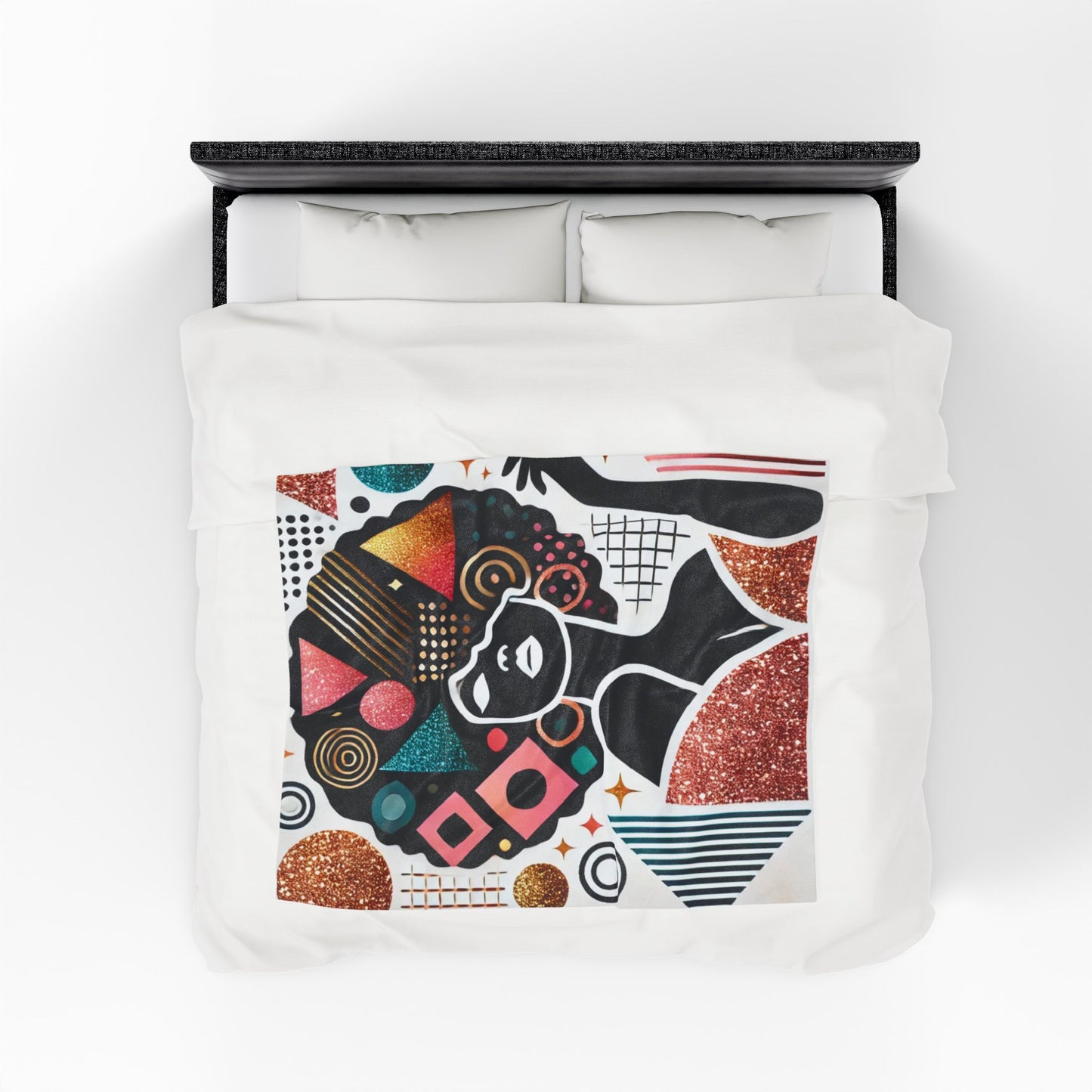 Crowned in Confidence – Plush Velveteen Blanket