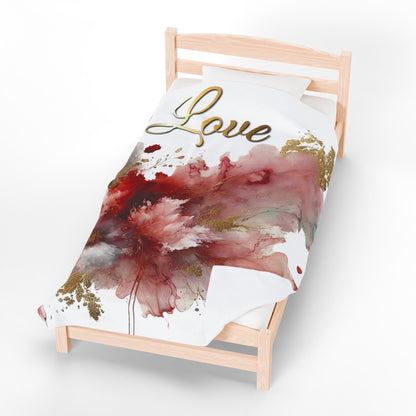 Love - Velveteen Plush Blanket