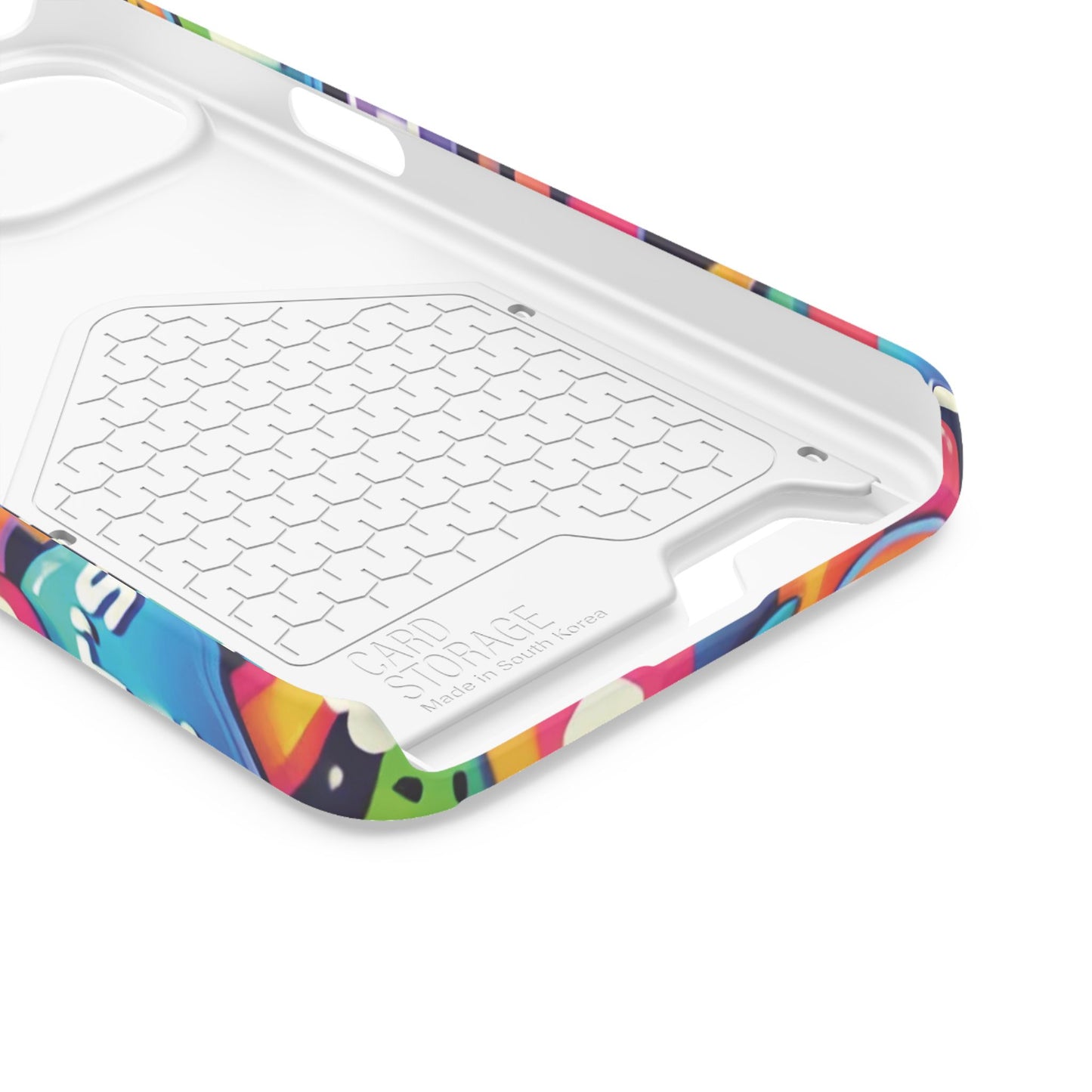 "Text Bubbles" - Phone Case With Card Holder