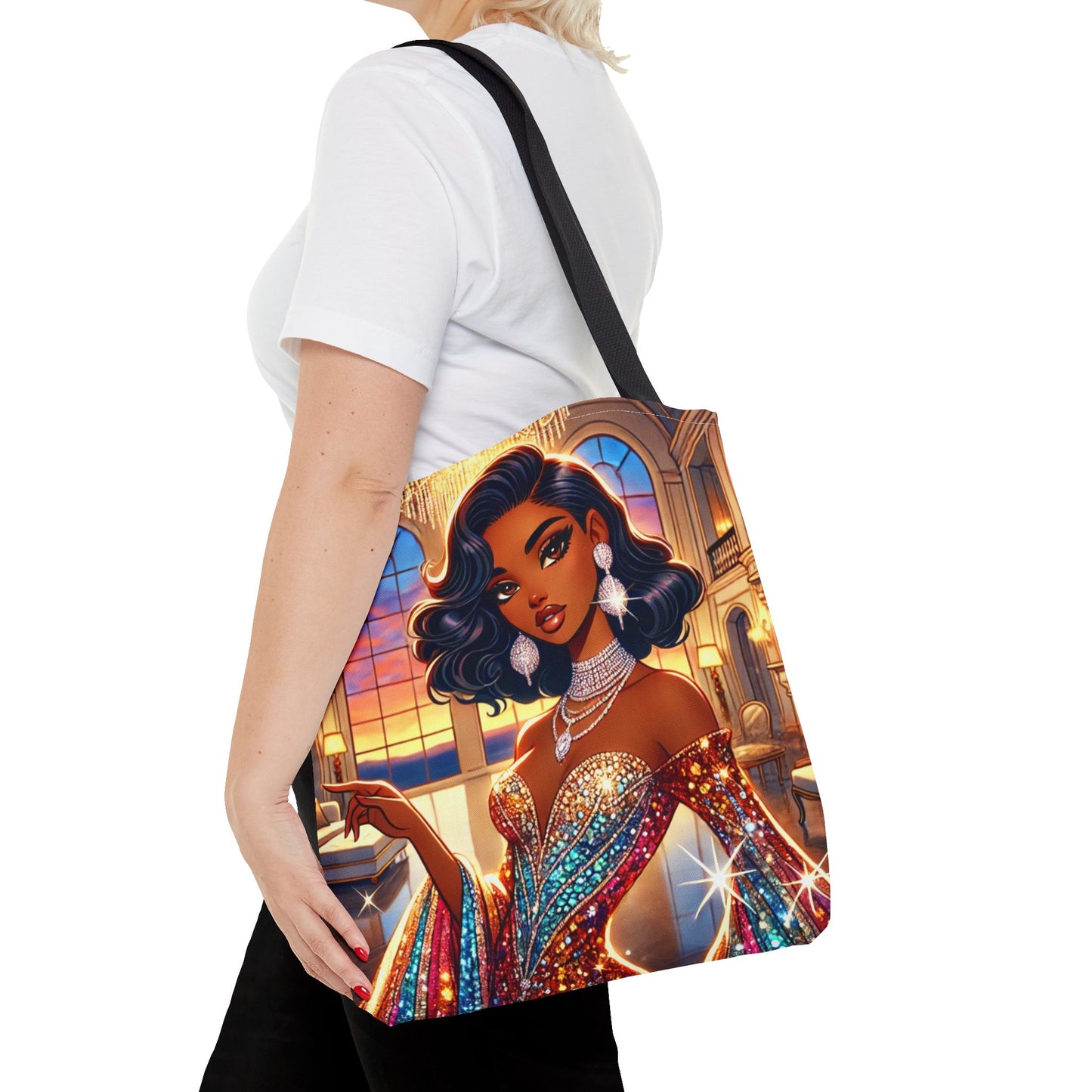 "Elegance Suits Me" (Hazel) - Tote Bag (AOP)