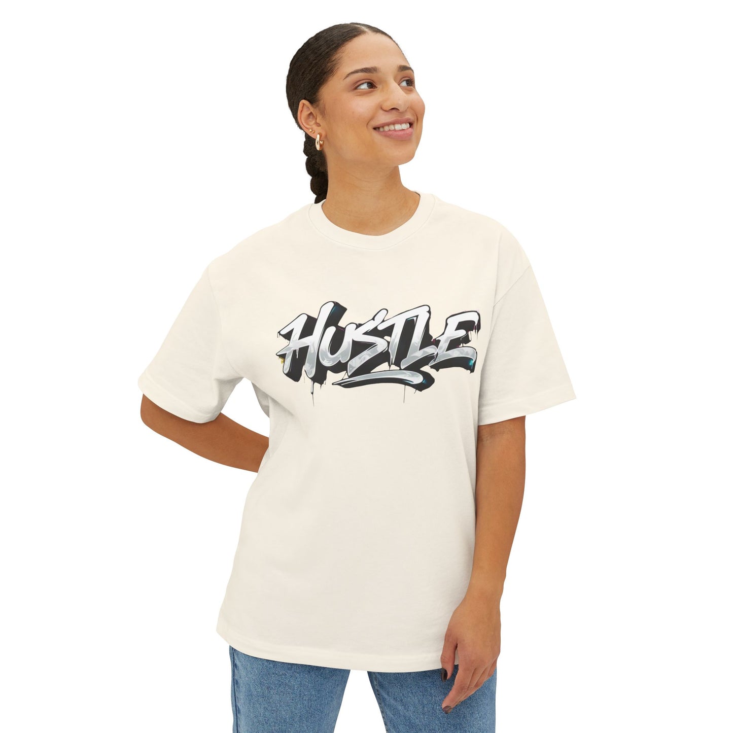 Hustle - Unisex Oversized Boxy Tee