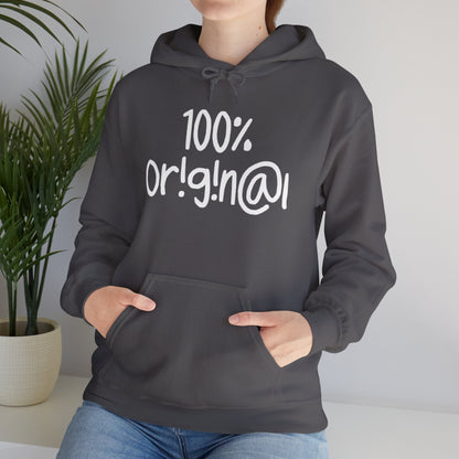 "100% Or!g!n@l" - Unisex Heavy Blend™ Hooded Sweatshirt