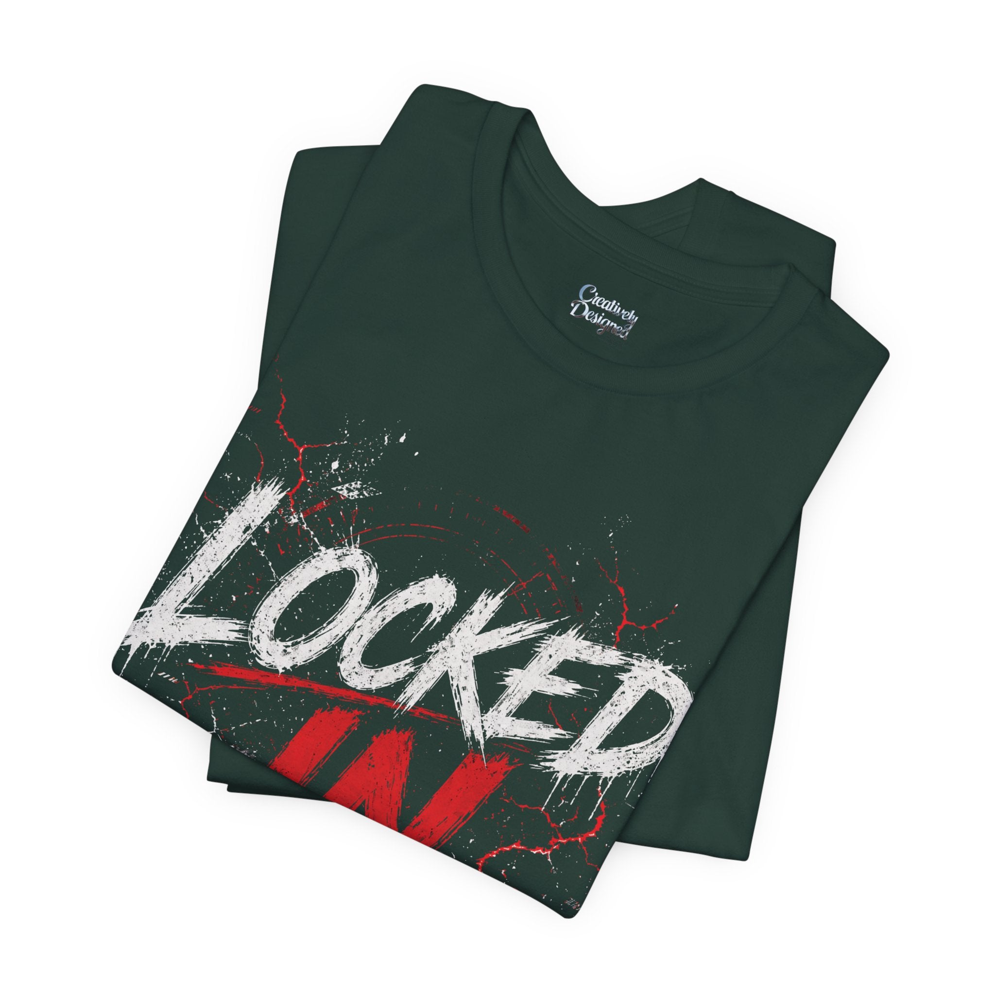 Locked In (Red) - Jersey Short Sleeve Tee