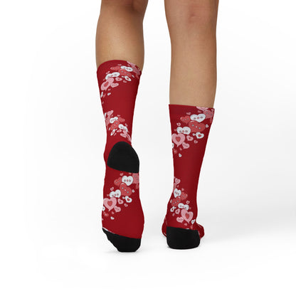 Conversation Bubble Hearts Socks