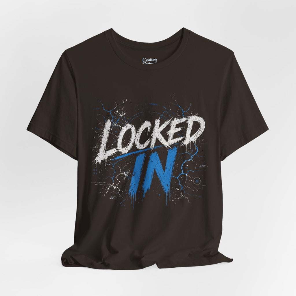 Locked In (Blue) - Jersey Short Sleeve Tee