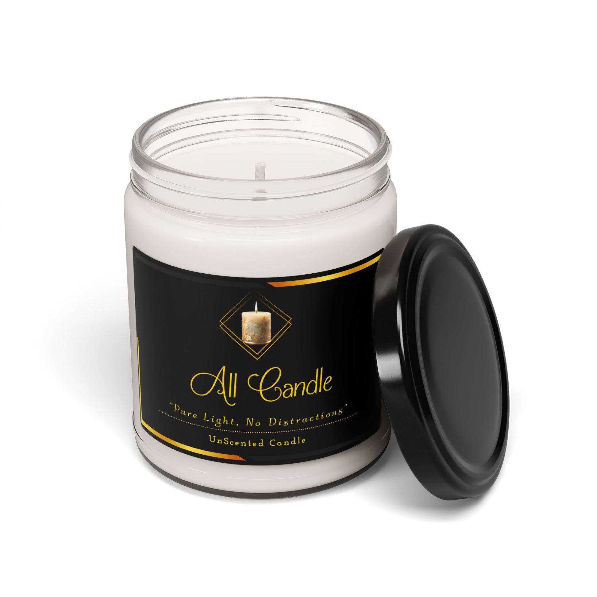Unscented - Soy Candle, 9oz - Creatively Designed Shop
