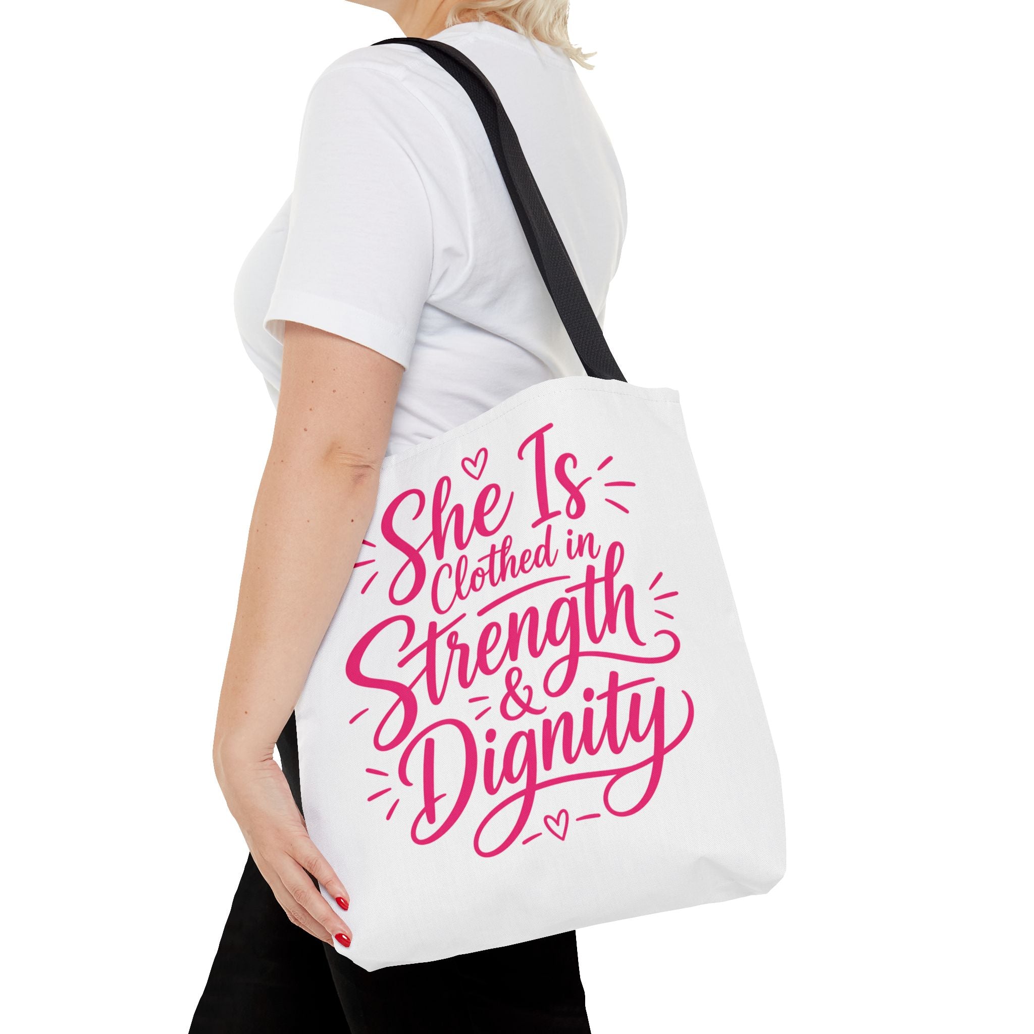 She Is Clothed in Strength & Dignity - Tote Bag