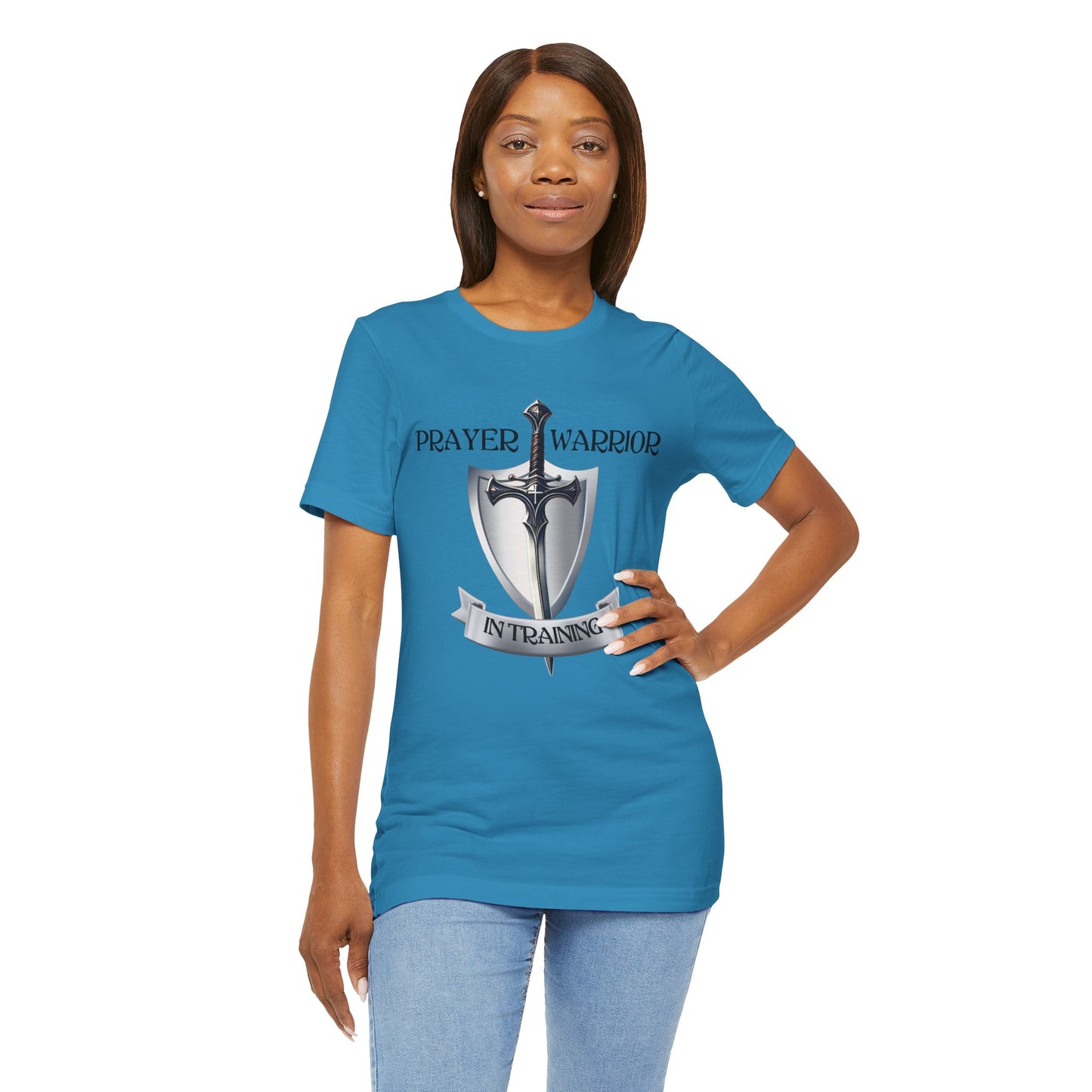 Prayer Warrior in Training - Unisex Jersey Short Sleeve Tee
