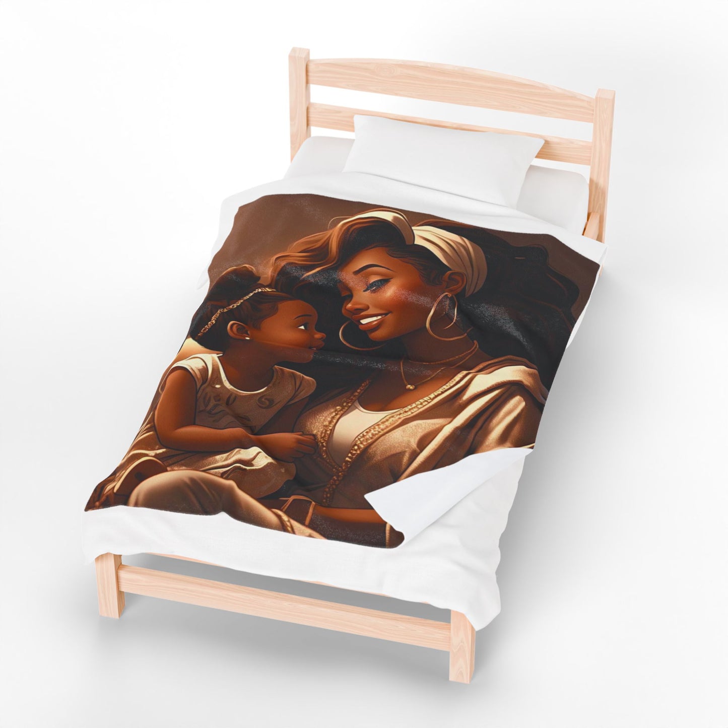 A Mother's Love - Velveteen Plush Blanket