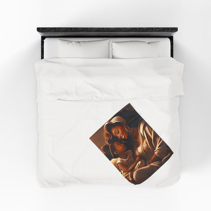 A Mother's Love - Velveteen Plush Blanket