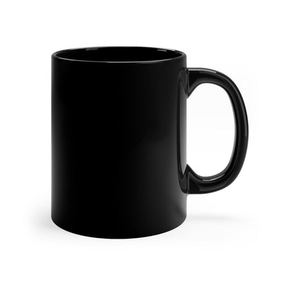 Queen of Caffeine - Black Coffee Mug, 11oz - Creatively Designed Shop