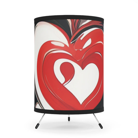 Hearts & Love - Tripod Lamp with High-Res Printed Shade, US\CA plug