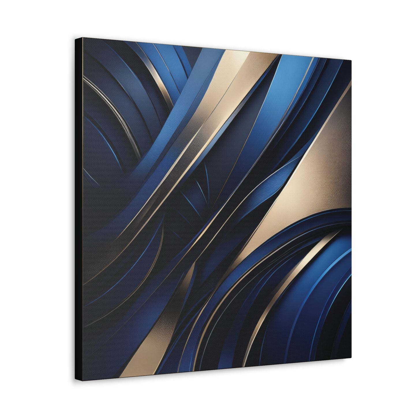 Abstract Blue & Gold - Canvas Gallery Wraps