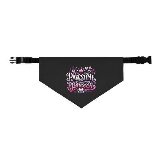 Pawsome Princess - Pet Bandana Collar - Creatively Designed Shop