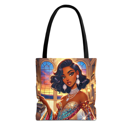 "Elegance Suits Me" (Hazel) - Tote Bag (AOP)