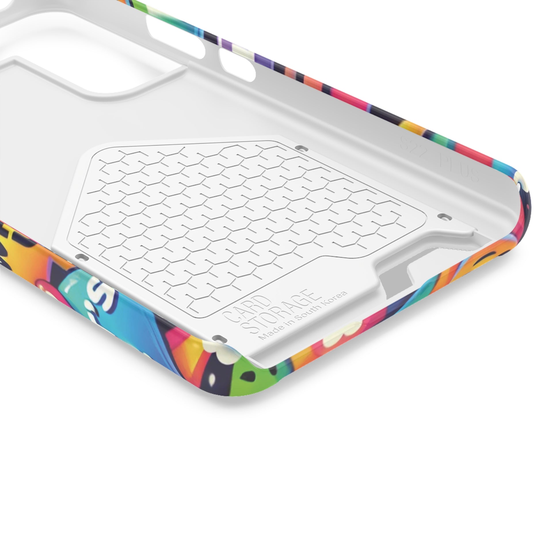 "Text Bubbles" - Phone Case With Card Holder - Creatively Designed Shop