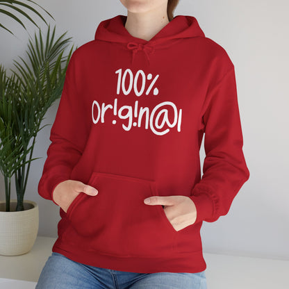"100% Or!g!n@l" - Unisex Heavy Blend™ Hooded Sweatshirt