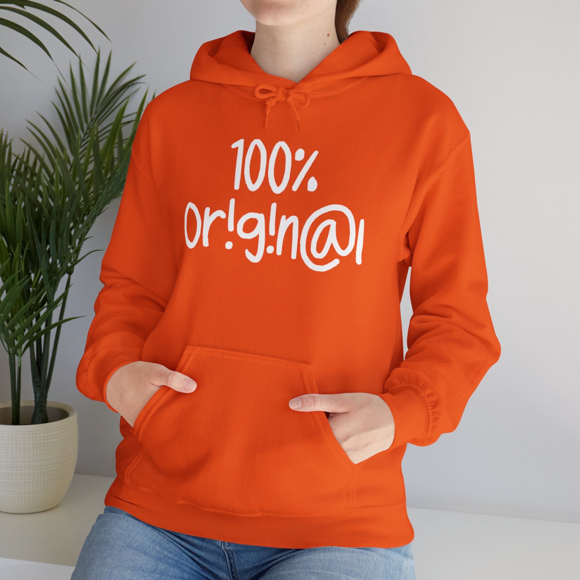 "100% Or!g!n@l" - Unisex Heavy Blend™ Hooded Sweatshirt - Creatively Designed Shop