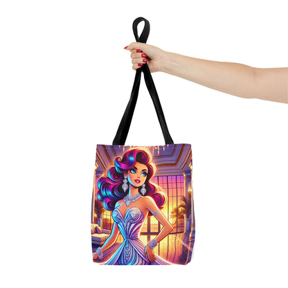 "Elegance Suits Me" (Purple) - Tote Bag (AOP)