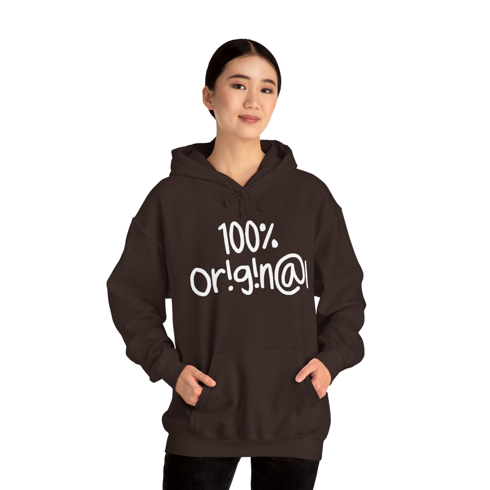 "100% Or!g!n@l" - Unisex Heavy Blend™ Hooded Sweatshirt - Creatively Designed Shop