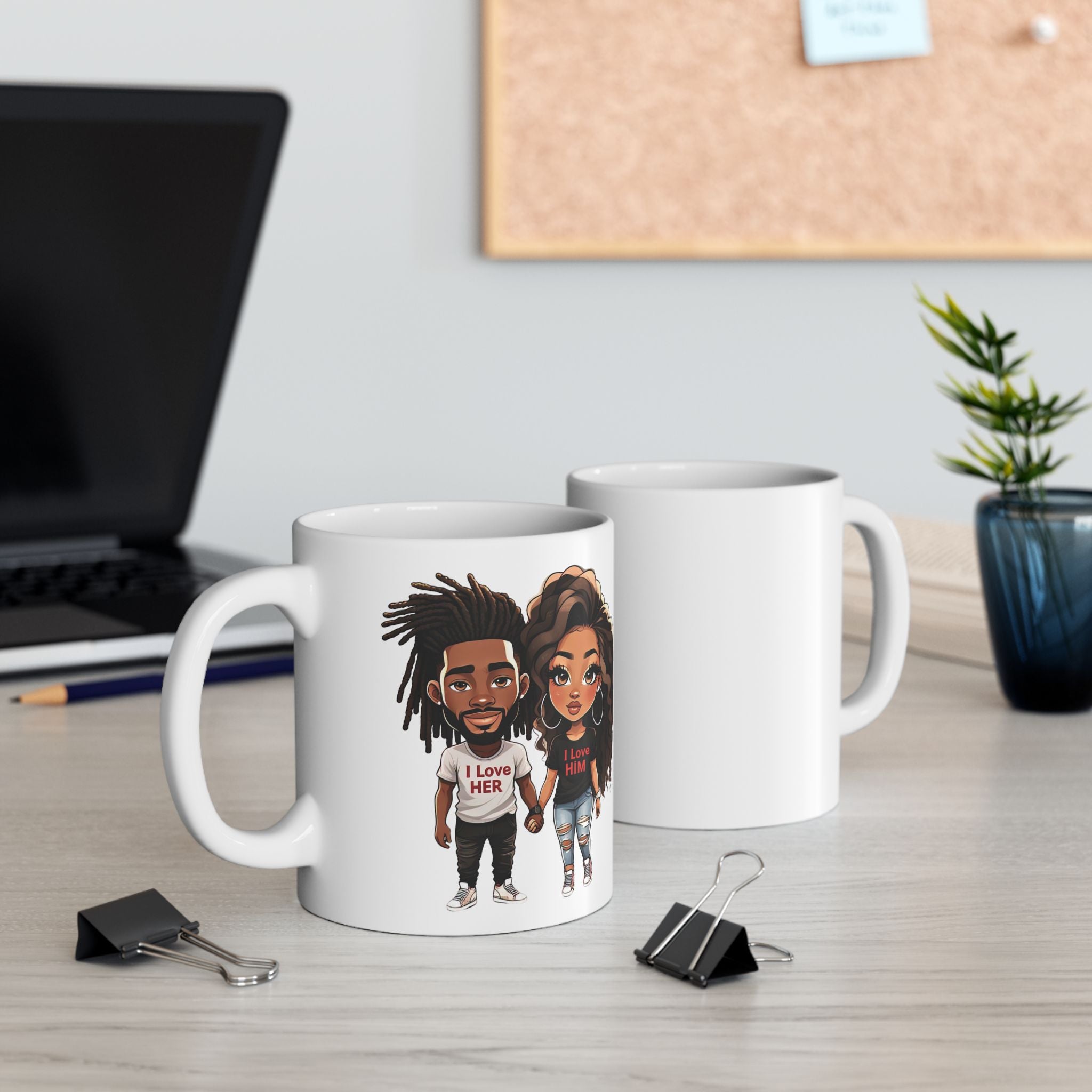 I Love Her, I Love Him - Ceramic Mug (11oz & 15oz)