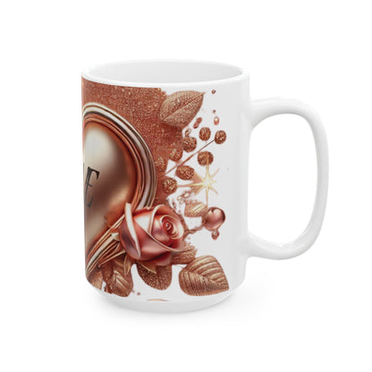 Love Rosegold - Ceramic Mug (11oz & 15oz) - Creatively Designed Shop