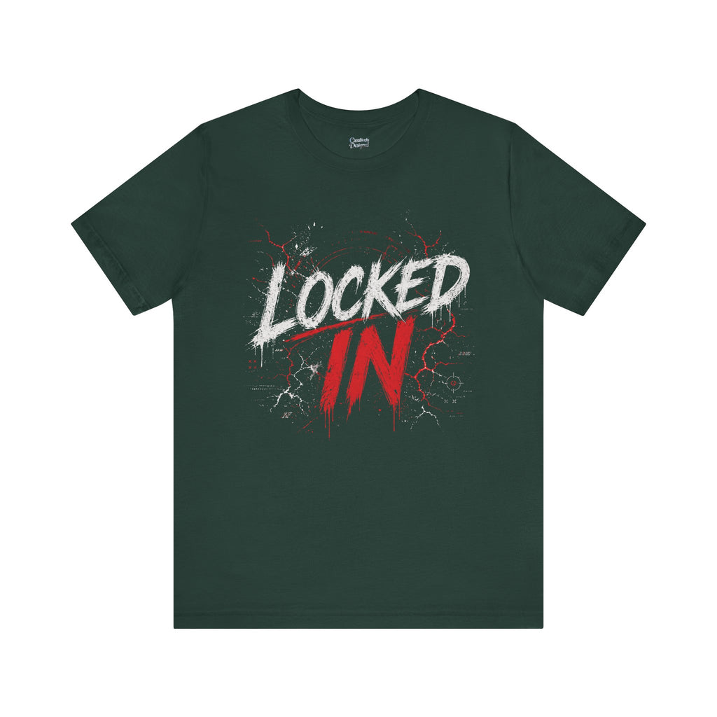Locked In (Red) - Jersey Short Sleeve Tee