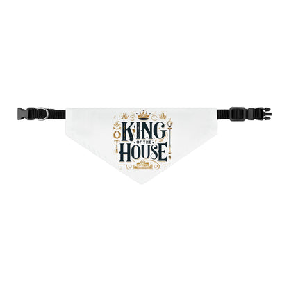 King of the House - Pet Bandana Collar - Creatively Designed Shop