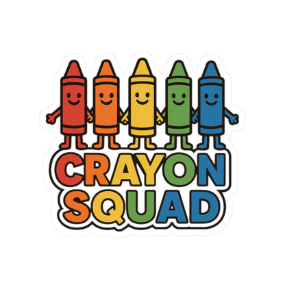 Crayon Squad - Kiss-Cut Sticker