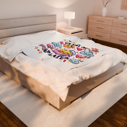 Flirt Now, Nap Later - Velveteen Plush Blanket