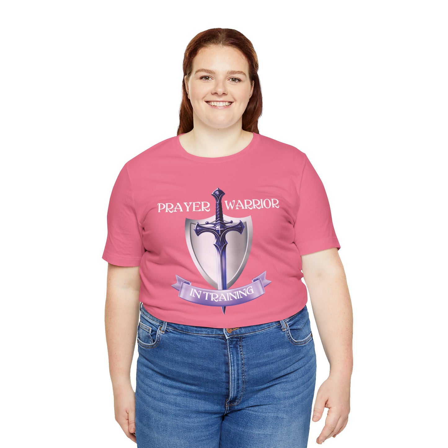 Prayer Warrior in Training - Unisex Jersey Short Sleeve Tee