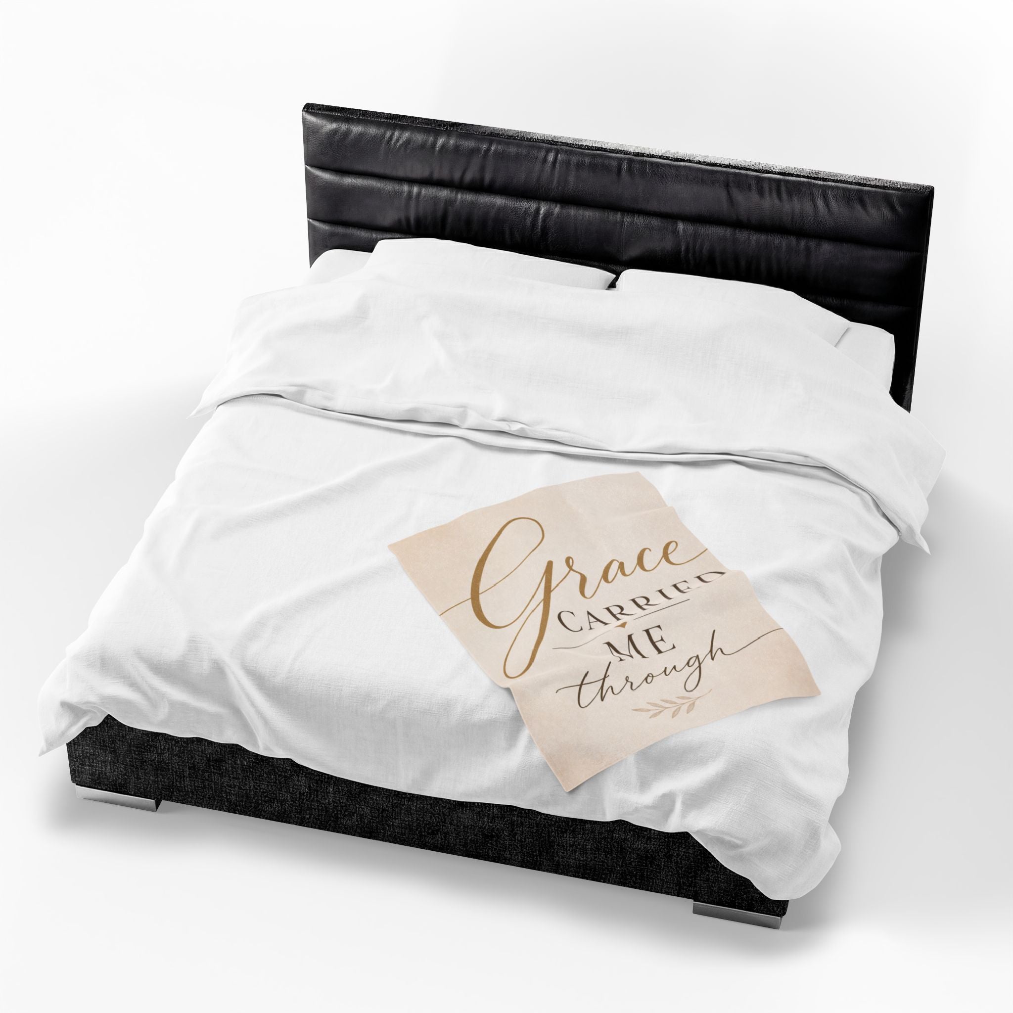 Grace Carried Me Through - Velveteen Plush Blanket