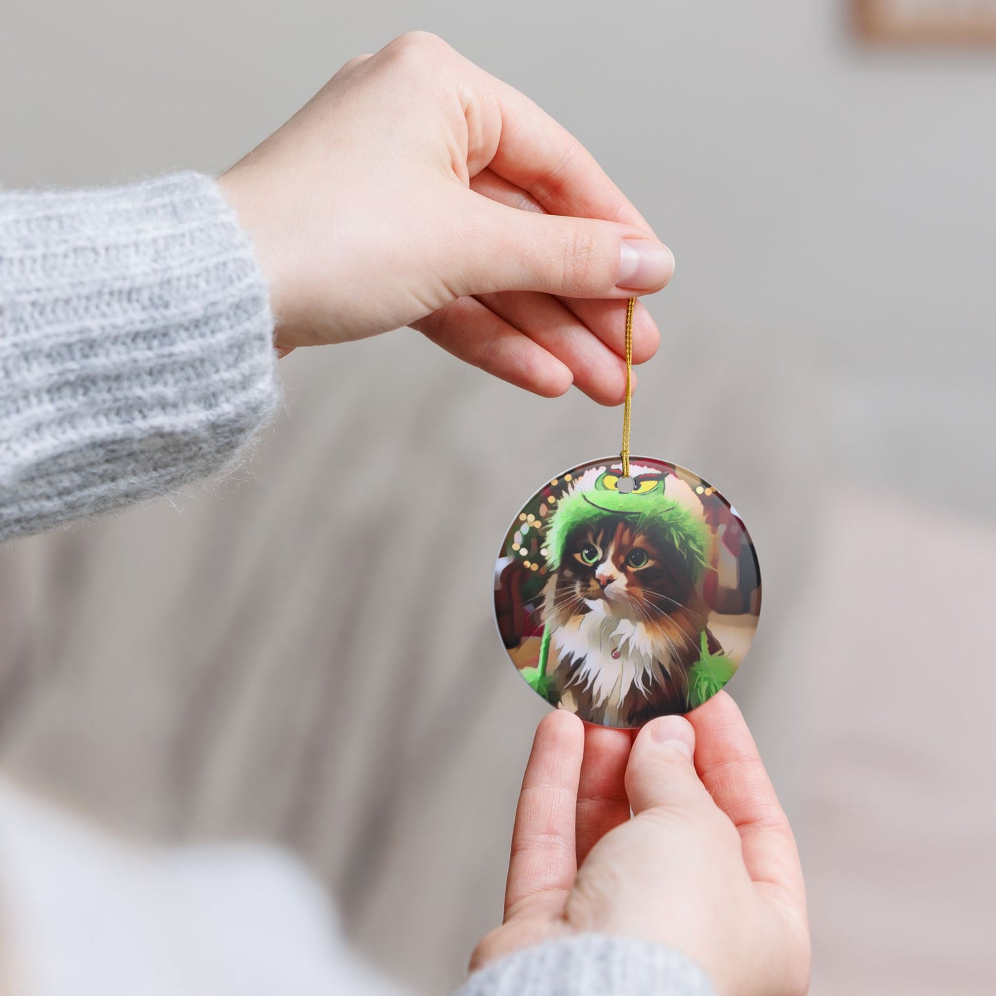 A Very Grinch Christmas - Ceramic Decoration Ornament, (1pc)