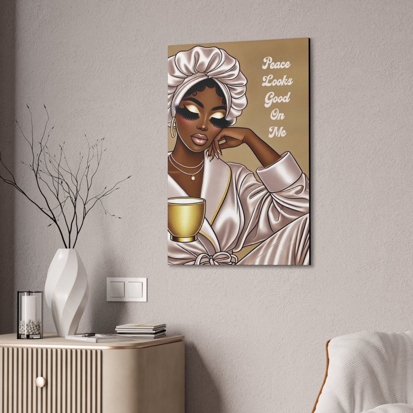 Peace Looks Good On Me - Canvas Art