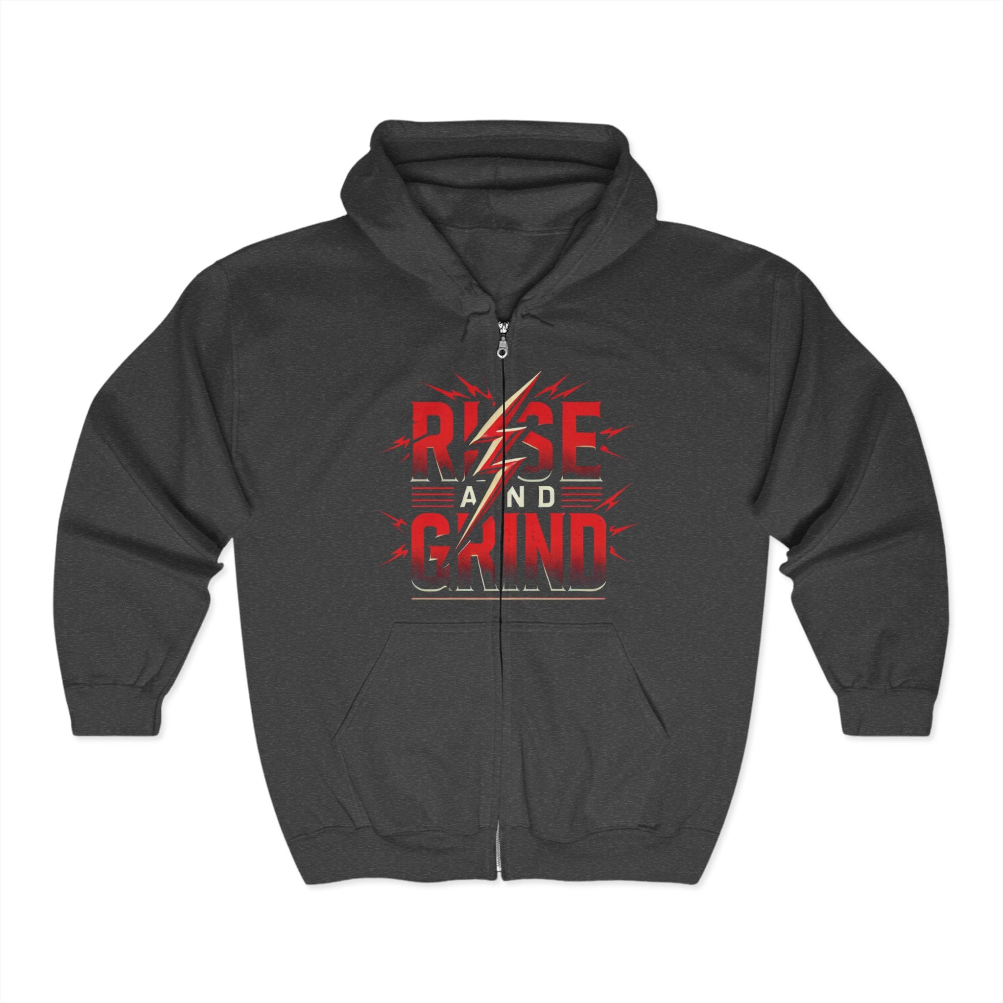 Rise and Grind - Unisex Heavy Blend™ Full Zip Hooded Sweatshirt