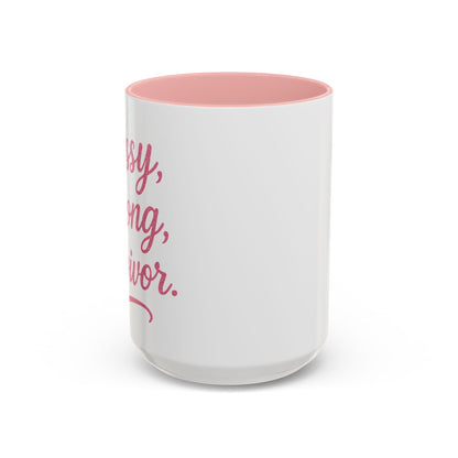 Sassy, Strong, Survivor - Accent Coffee Mug