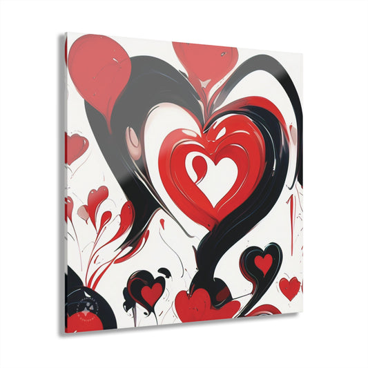 Hearts & Love - Acrylic Prints (French Cleat Hanging)