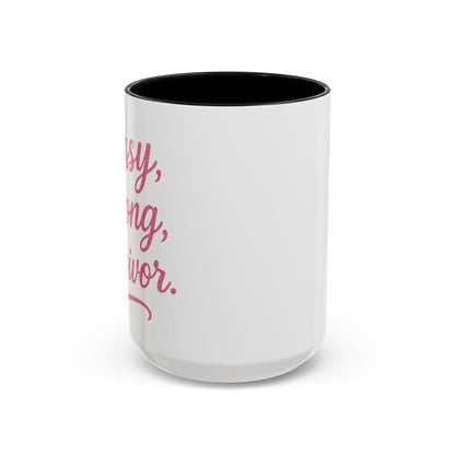 Sassy, Strong, Survivor - Accent Coffee Mug