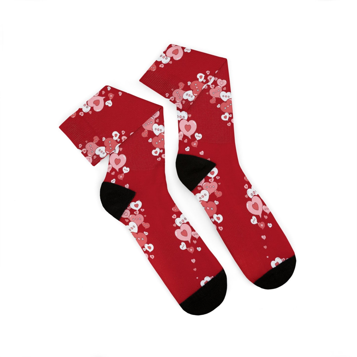 Conversation Bubble Hearts Socks