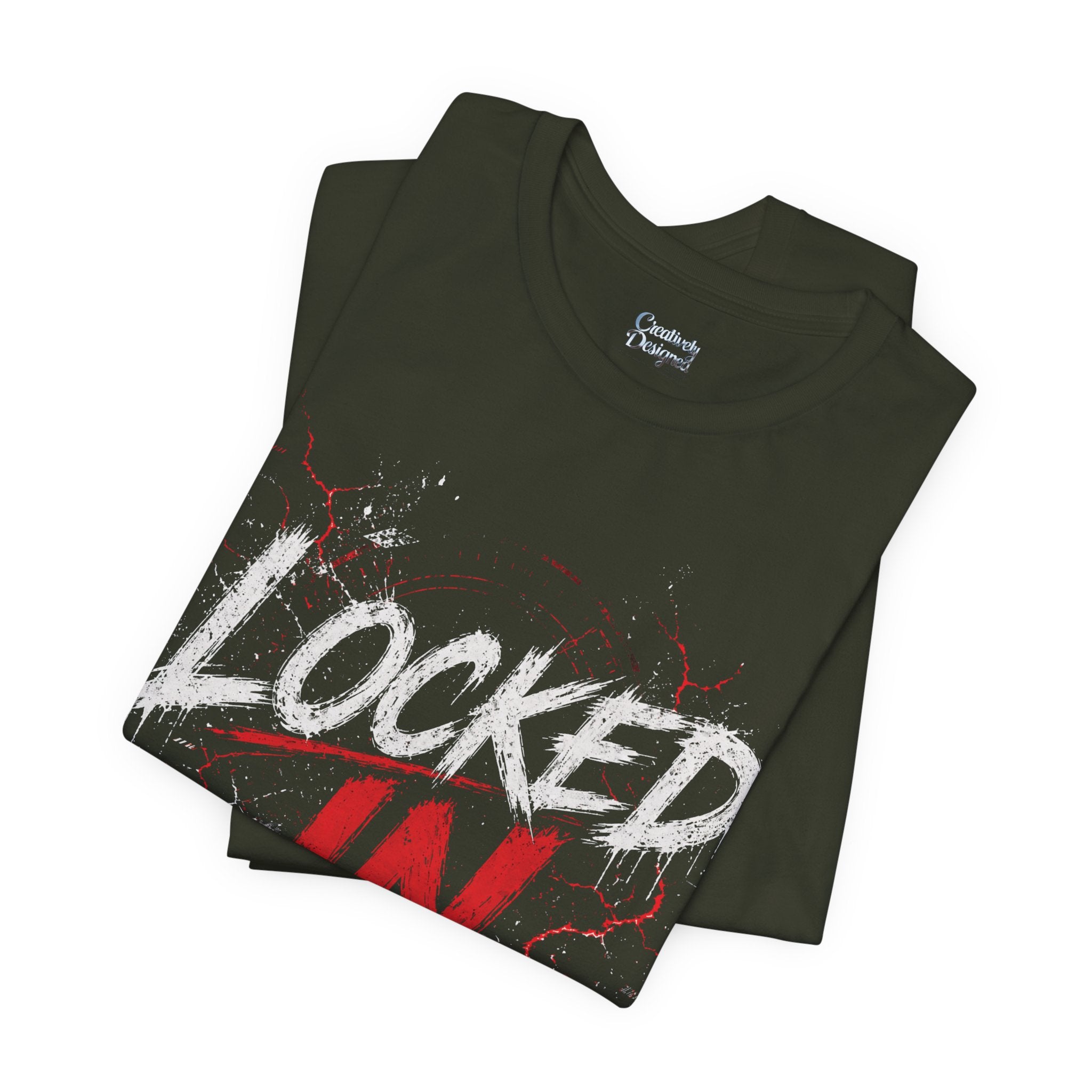 Locked In (Red) - Jersey Short Sleeve Tee