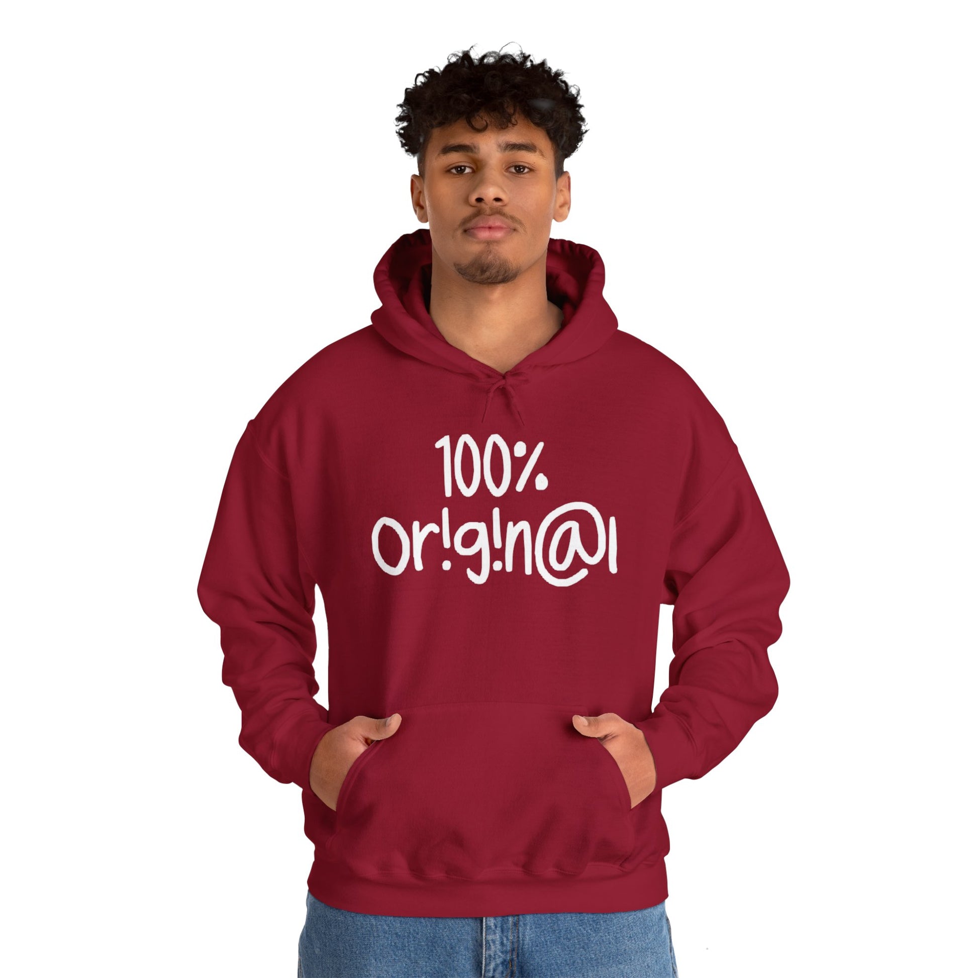 "100% Or!g!n@l" - Unisex Heavy Blend™ Hooded Sweatshirt - Creatively Designed Shop
