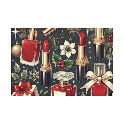 Christmas Glam Makeup Essentials - Gift Wrap Papers - Creatively Designed Shop