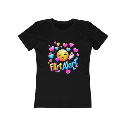 Flirt Alert - The Boyfriend Tee for Women - Creatively Designed Shop