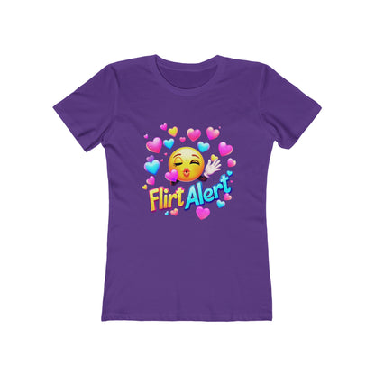 Flirt Alert - The Boyfriend Tee for Women - Creatively Designed Shop