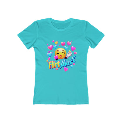Flirt Alert - The Boyfriend Tee for Women - Creatively Designed Shop
