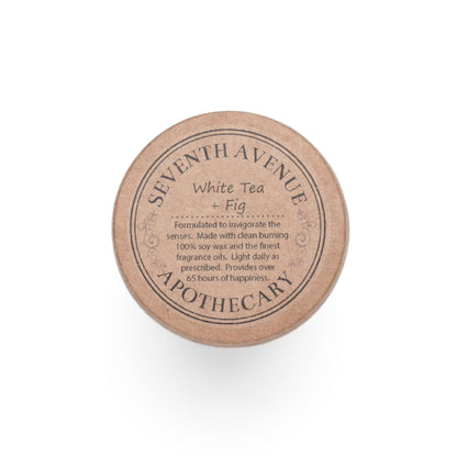 White Tea & Fig - Scented Candle - Full Glass, 11oz
