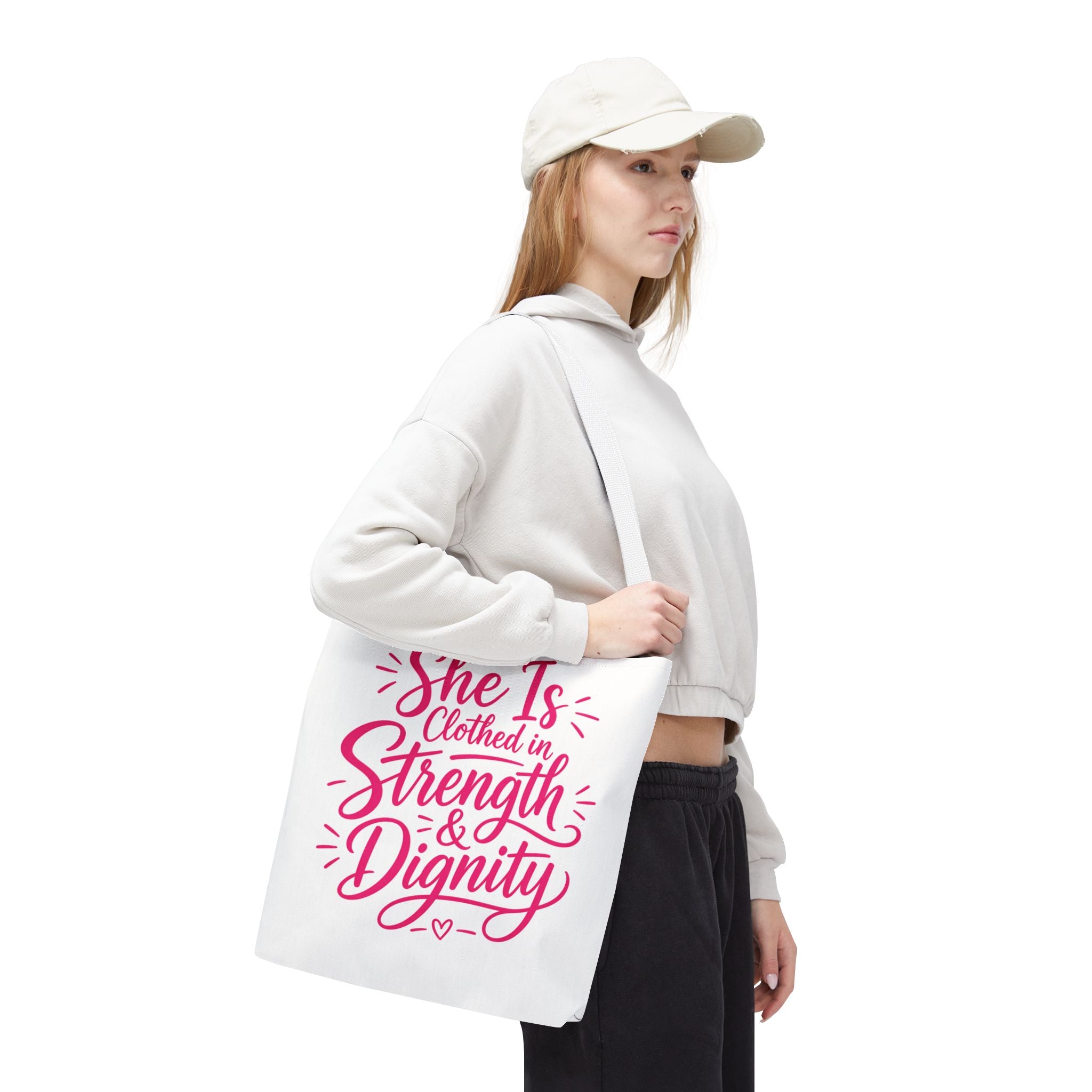 She Is Clothed in Strength & Dignity - Tote Bag