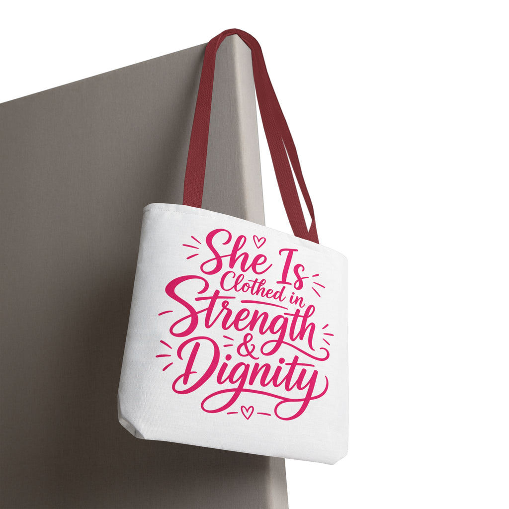 She Is Clothed in Strength & Dignity - Tote Bag